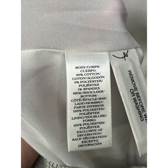 Ann Taylor Sleeveless Gray/black dress/ jumper. - Picture 6 of 7